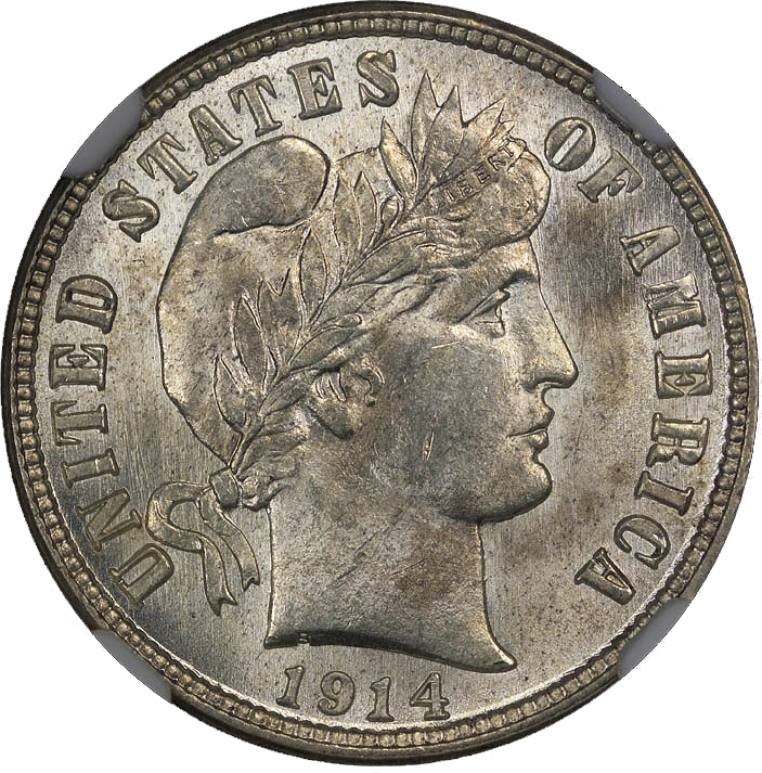 1914 Barber Dime